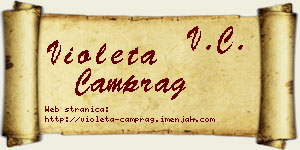 Violeta Čamprag vizit kartica
